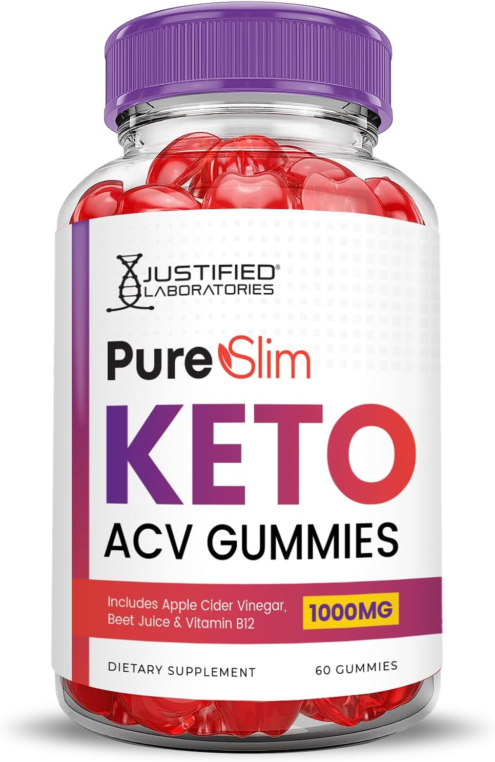 Keto Gummies Vinagre de sidra de manzana Paquete 2 PureSlim