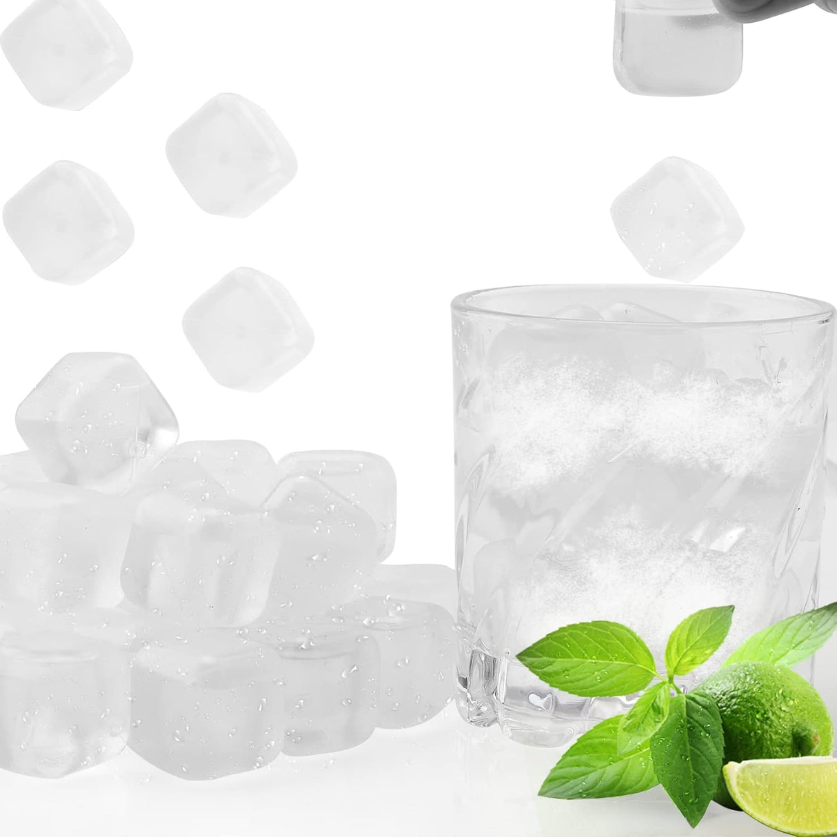 Cubos de Hielo Reutilizables, Plásticos, No Diluyentes