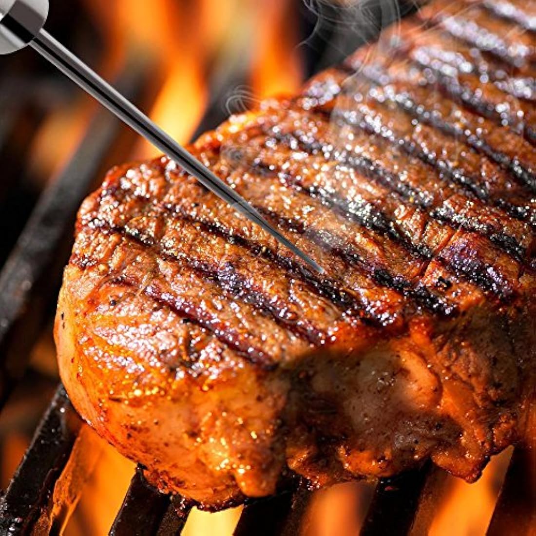 Termómetro para barbacoa 2 pzas NUTRICHEF PRTPWIRBBQ80PG