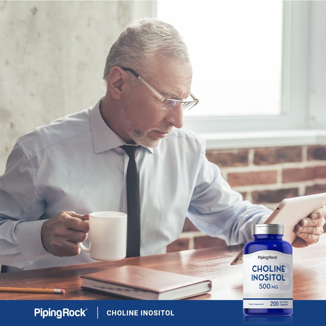 Suplemento Inositol de colina 500 mg 200 cápsulas Bitartrato