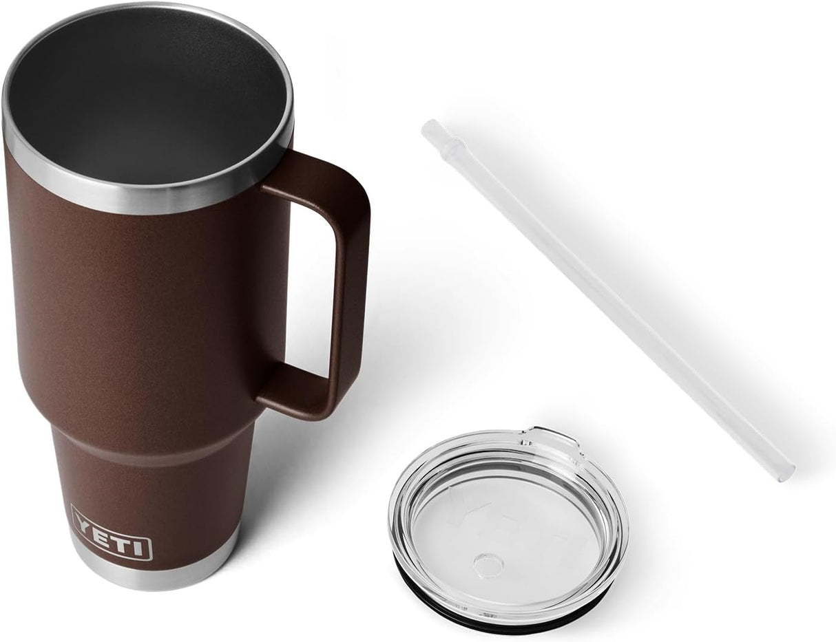 Vaso YETI Rambler Tumbler, Acero Inoxidable, Marrón