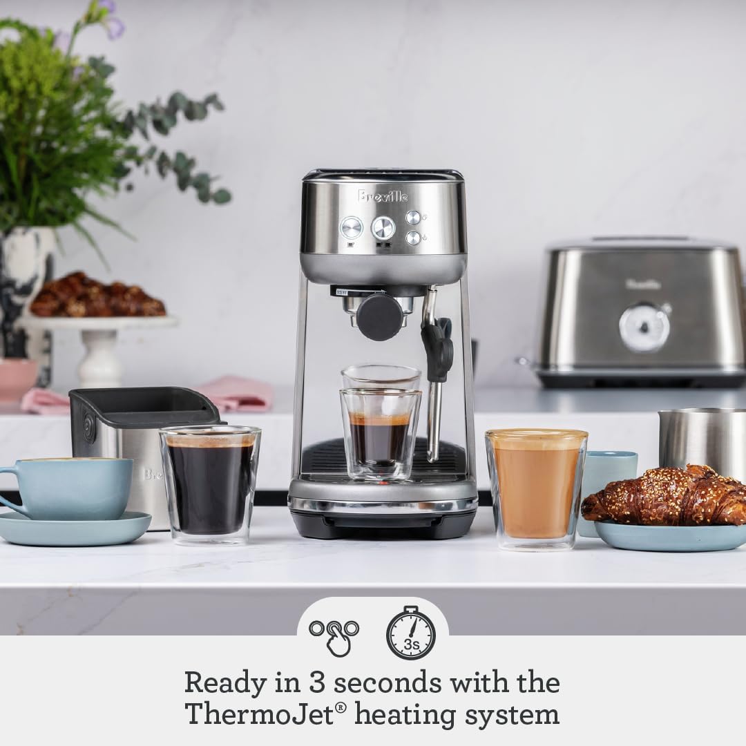 Máquina de espresso Breville Bambino BES450BSS, acero cepillado