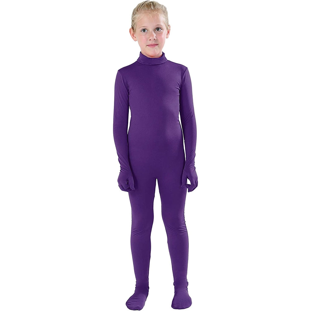 Disfraces de enterizo de cuerpo completo morado talla XL