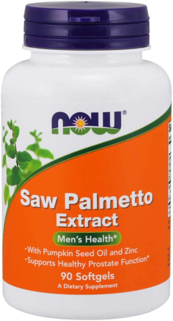Suplemento NOW Extracto de Saw con Aceite de Semilla 90und