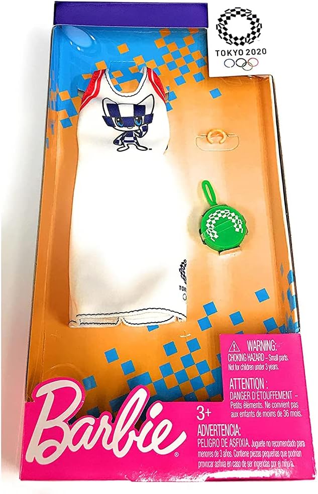 Ropa Barbie: Outfit Juegos Olímpicos Tokio 2020, Bolsa y Reloj