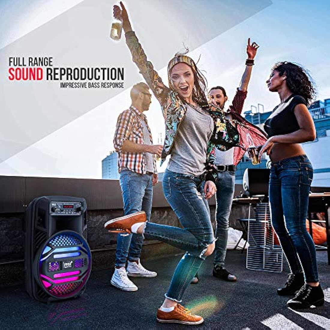 Parlante Portátil con Bluetooth PYLE-PRO PPHP835B