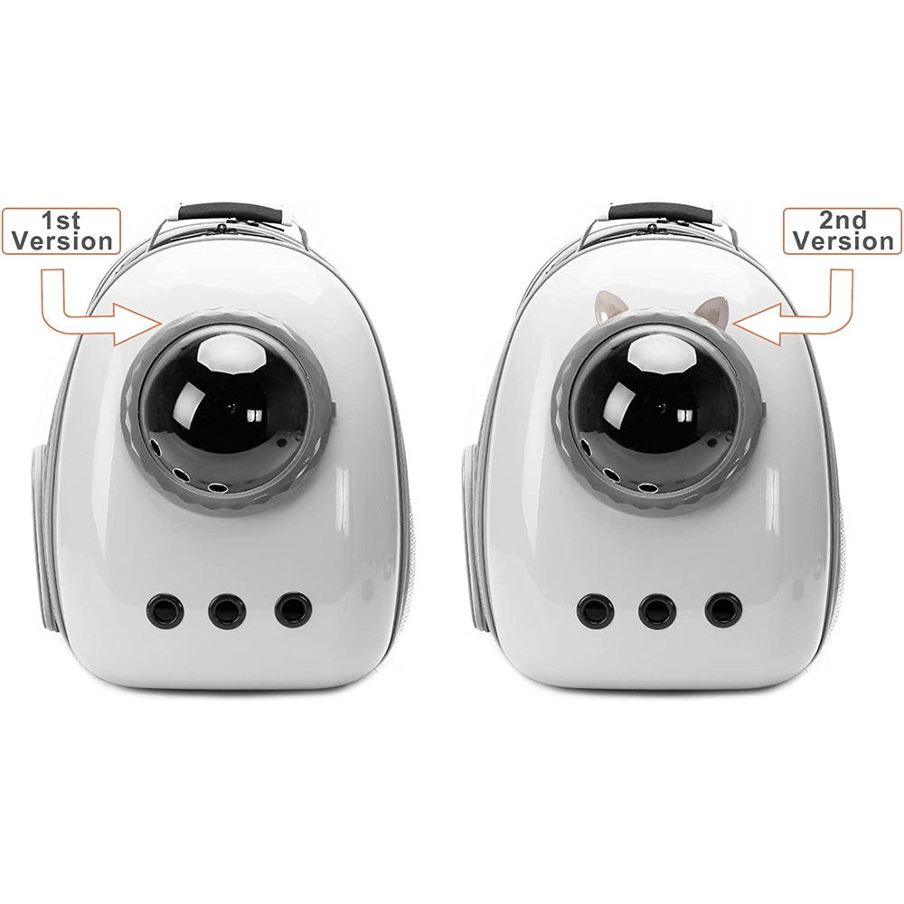 Mochila expandible para gatos color blanco