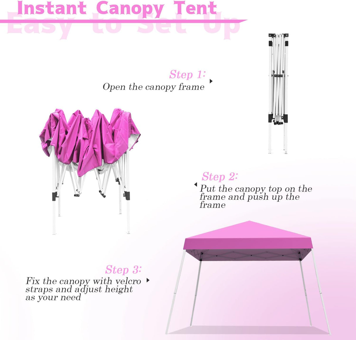 Tienda de jardín portátil, 10x10 pies, con patas inclinadas