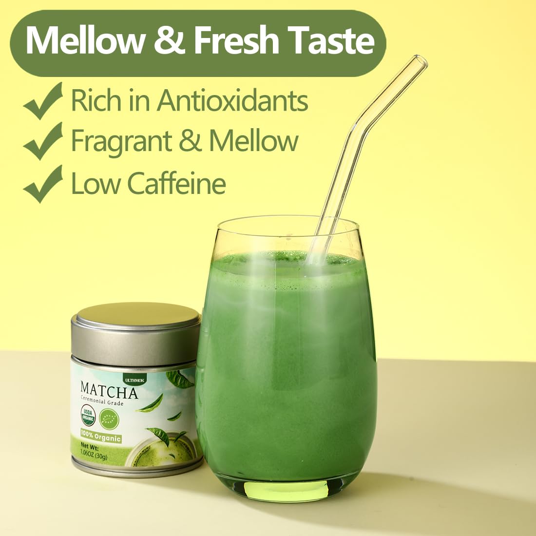 Matcha Verde Ceremonial Orgánico 30g - Sin Aditivos y Vegano