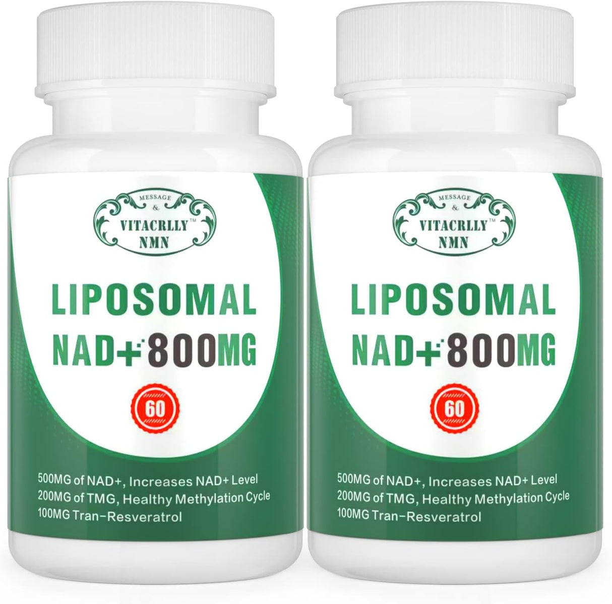 Suplemento Liposomal NAD+ Plus 800MG, Energía Celular y Antienvejecimiento