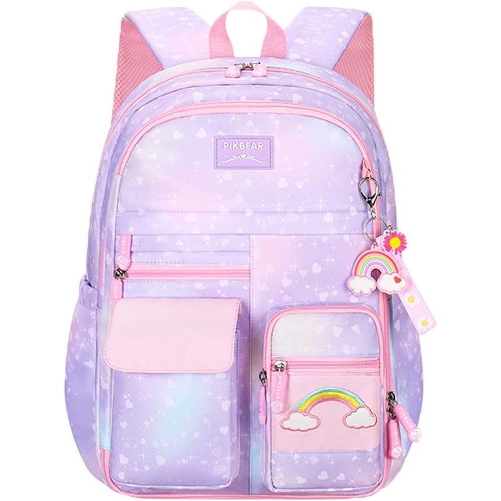 Mochila escolar para niñas con compartimentos