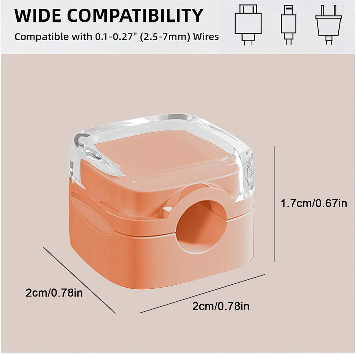 Soporte de Cables Magnético 6 Pack, Organizador Autoadhesivo