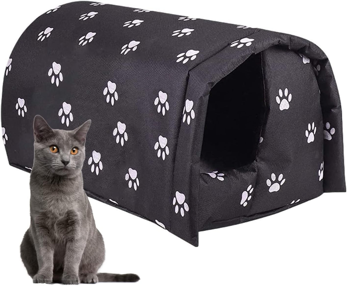 Casa para Gatos Exteriores, Resistente al Clima, Modelo Plegable