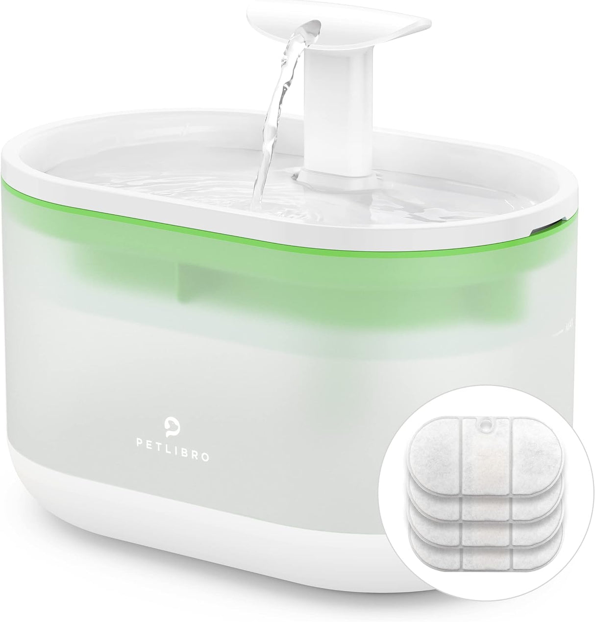 Fuente de agua sin BPA de 2,1 L para gatos PL-WF002 PETLIBRO