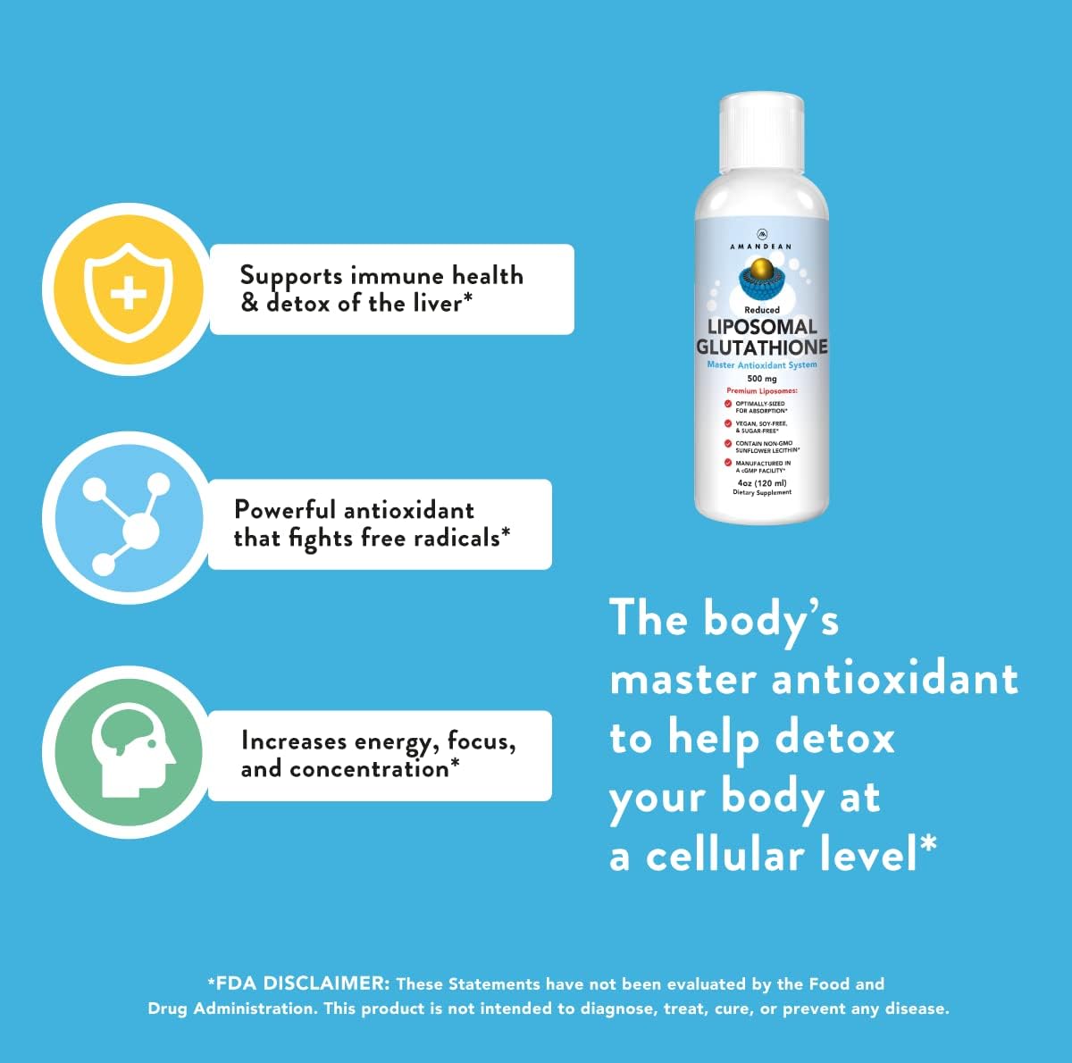 Suplemento Liposomal Glutatión Líquido Reducido Setria®