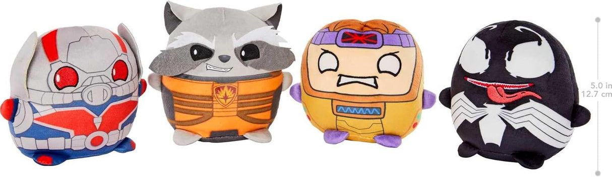 Set de 4 Peluches Marvel Cuutopia de Mattel, 5 pulgadas
