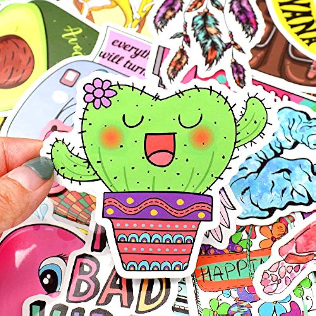 Pegatinas de vinilo impermeables para coche 50 piezas