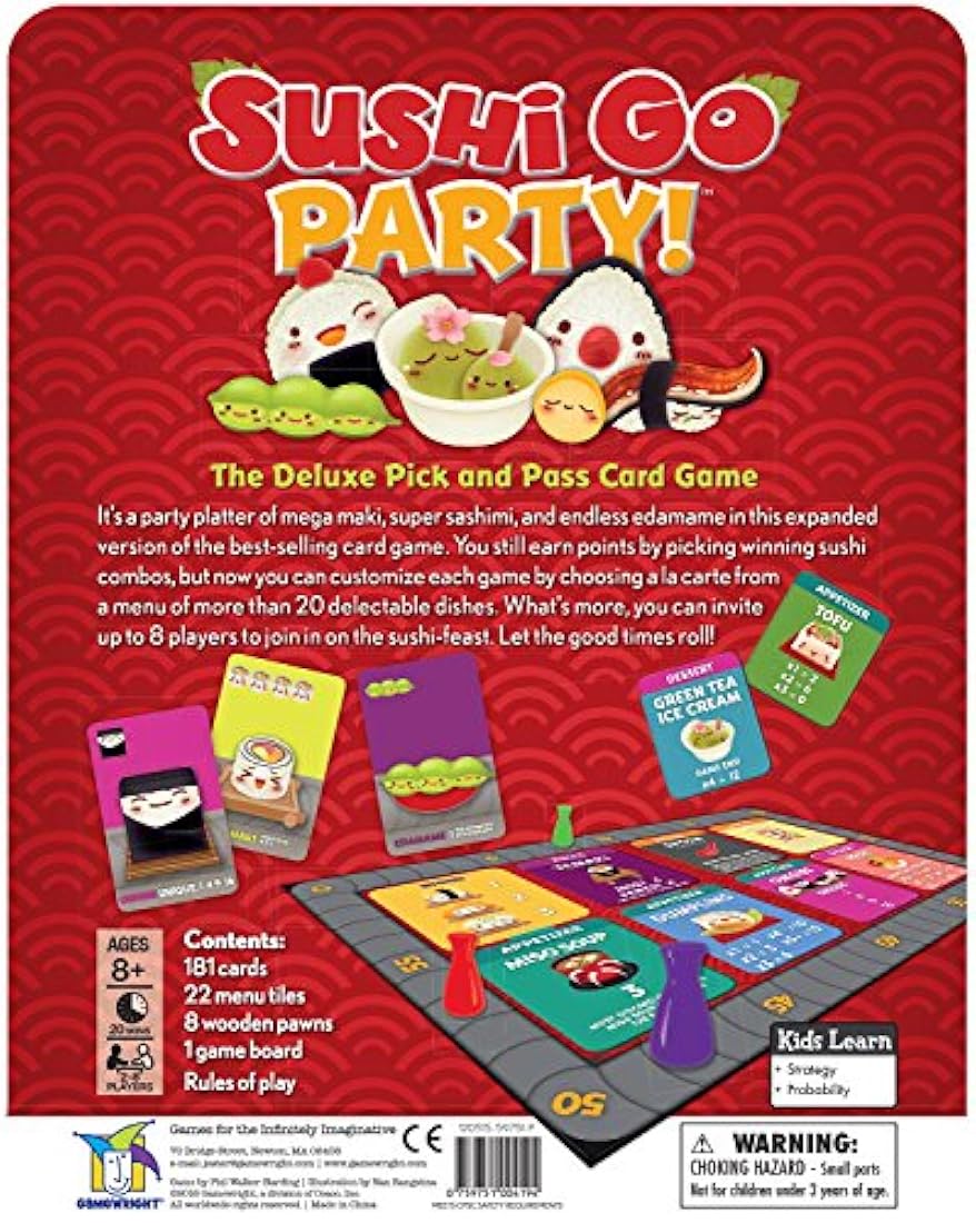 Juego de cartas Sushi Go Party!