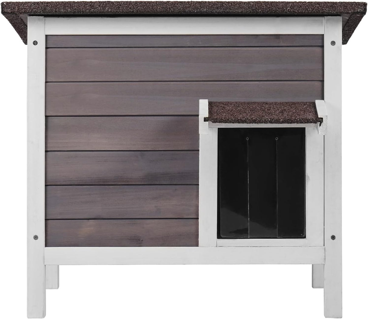 Casa para Gatos VEVOR, Aislada, Puertas de PVC, 24x20x21