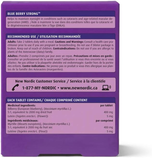 NEW NORDIC Blueberry Strong | Macular Pigmentation Night