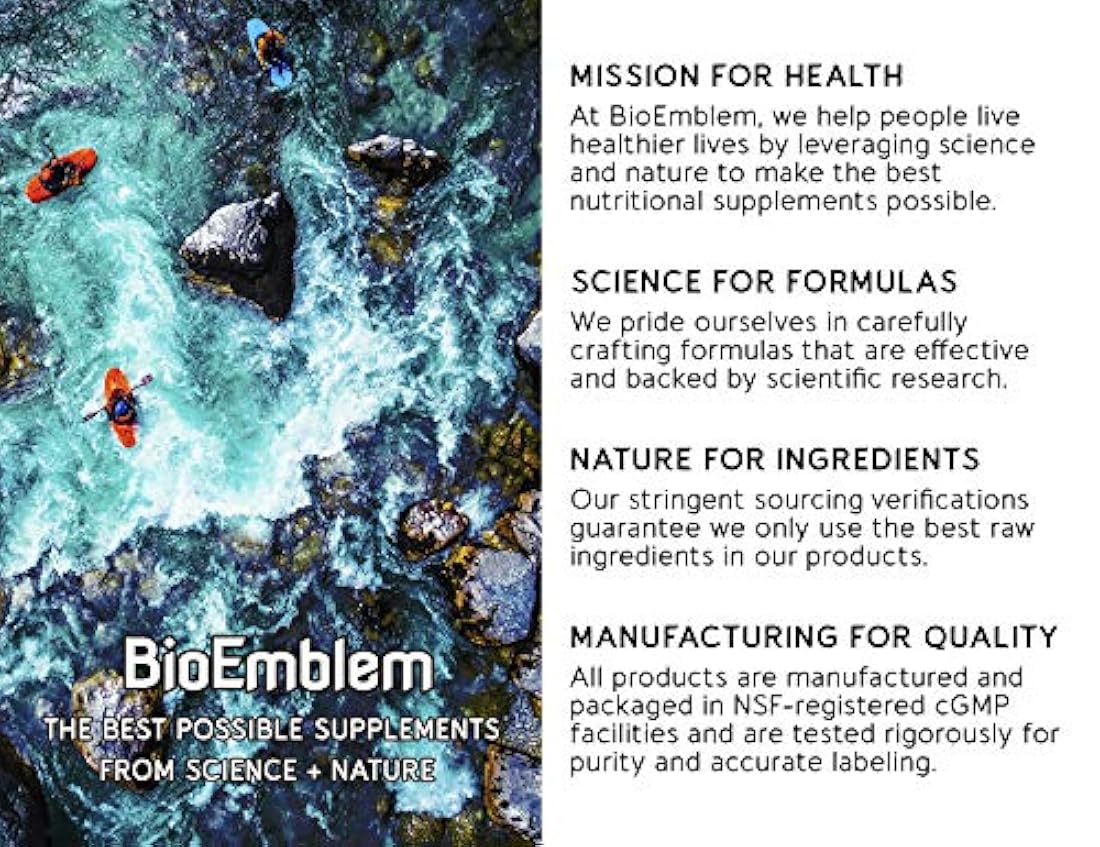 BioEmblem Cúrcuma Suplemento de Curcumina con BioPerina curcuminoides | Fabricado en California, sin OMG, suministro de 30 días