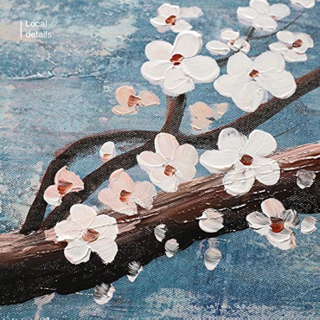 Cuadro de pared extragrande pintado a mano enmarcado al óleo