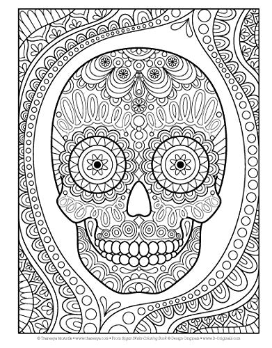 Libro de colorear de calaveras de azúcar