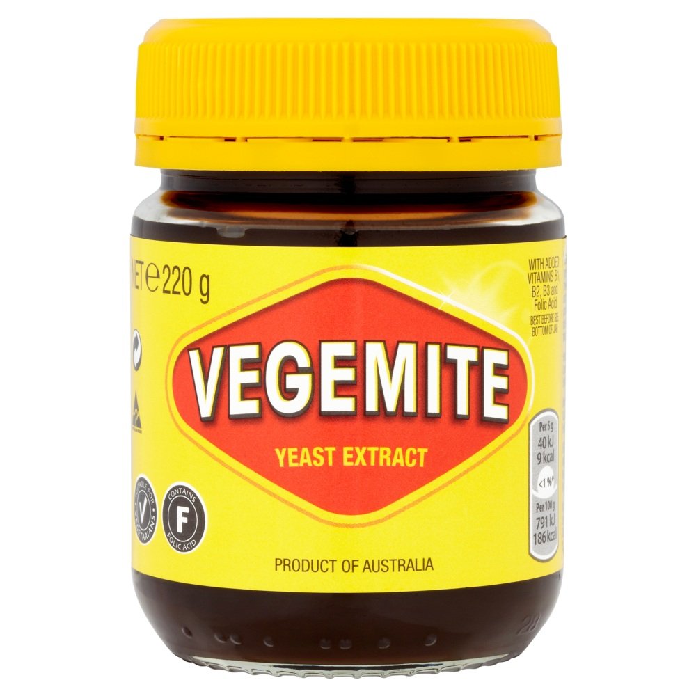 Vegemite 220g - Pasta de untar rica en vitaminas y sabor