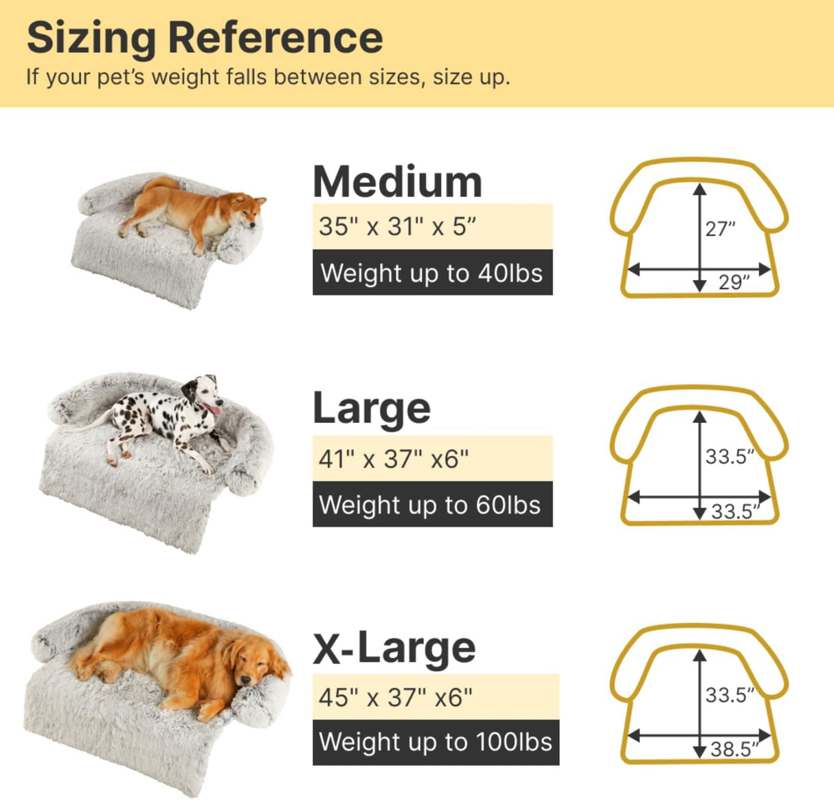 Cama para Perro Codi - Antiestrés, Lavable, 41x37x6 pulgadas