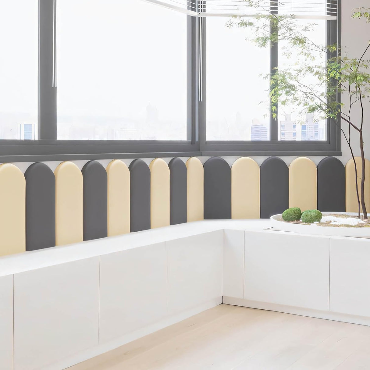 Paneles de Pared Acolchados para Niños, 4pcs, 23.6''x7.87