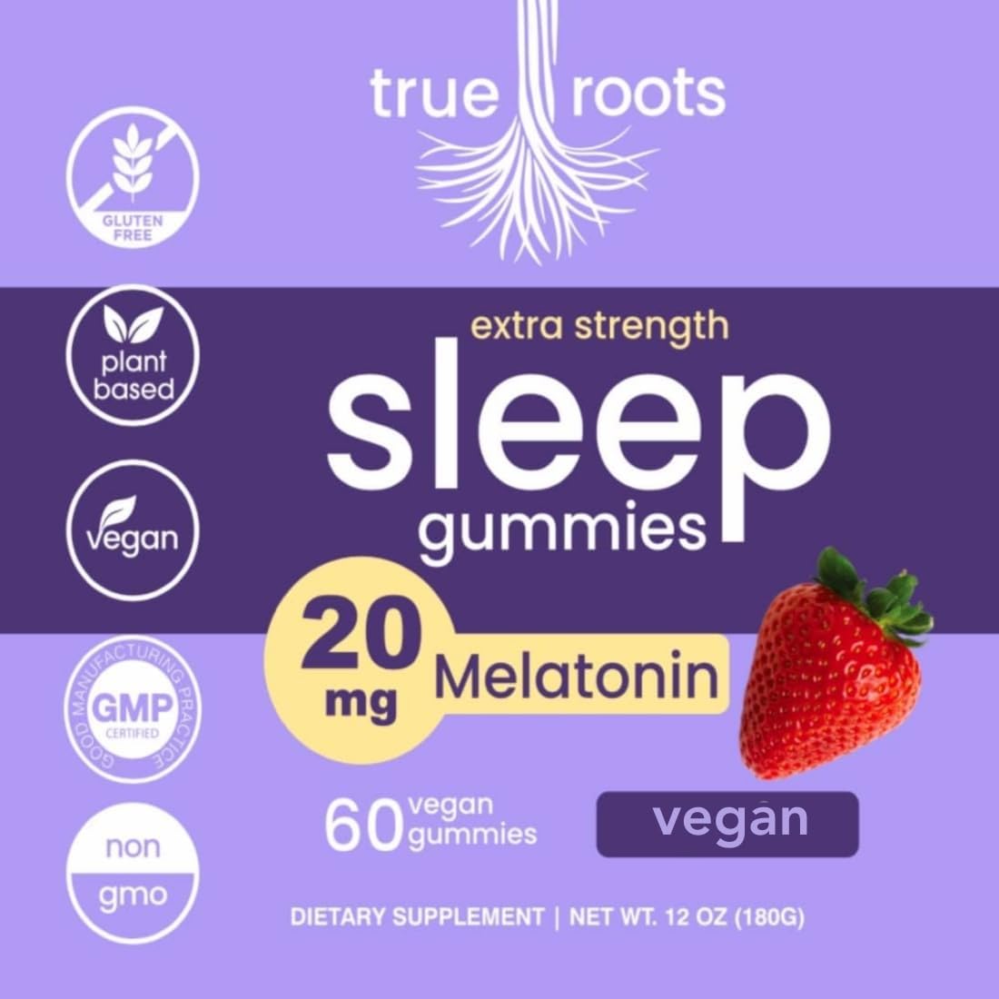 Gomitas para dormir de 20 mg de melatonina, pueden ayudar a conciliar el sueño más rápido y permanecer dormido durante más tiempo, con GABA, valeriana, bálsamo de limón y melatonina,