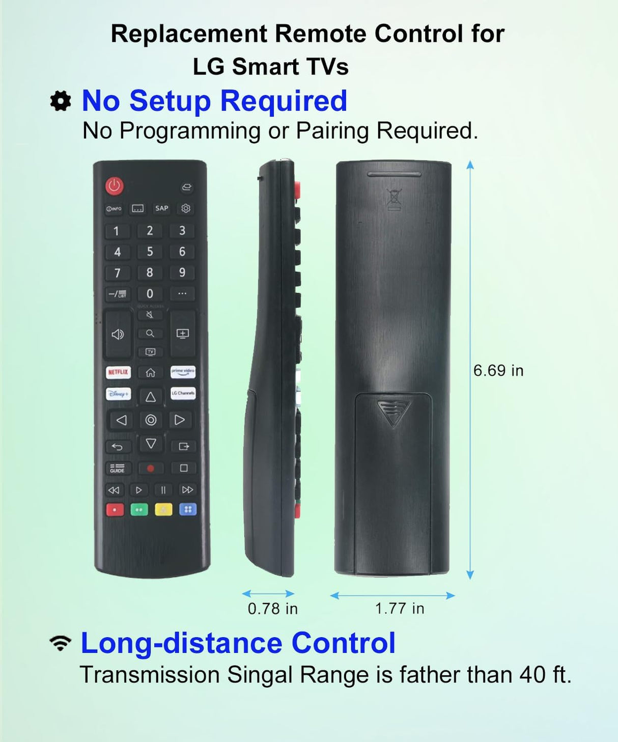 Control Remoto Universal LG Smart TV Reemplazo Modelos Varios