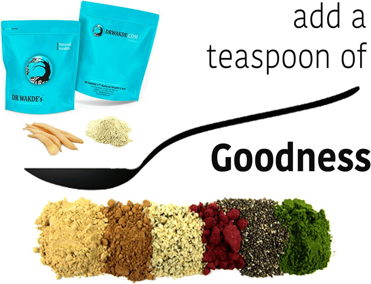 Polvo de Shatavari Orgánico de Dr Wakde, 100g, Vegano, Puro