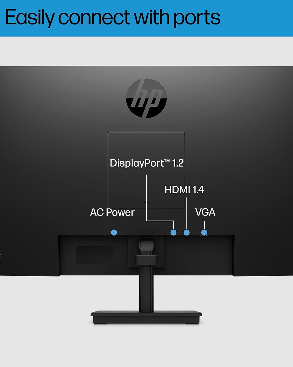 Monitor HP 27h Full HD, Panel IPS, 75Hz, Altura Ajustable