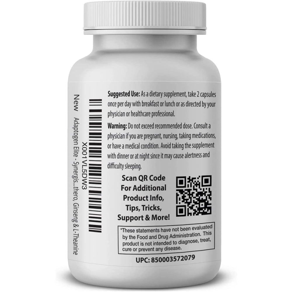 Suplemento Adaptogen Blend Adaptogen Elite Synergistic 60un