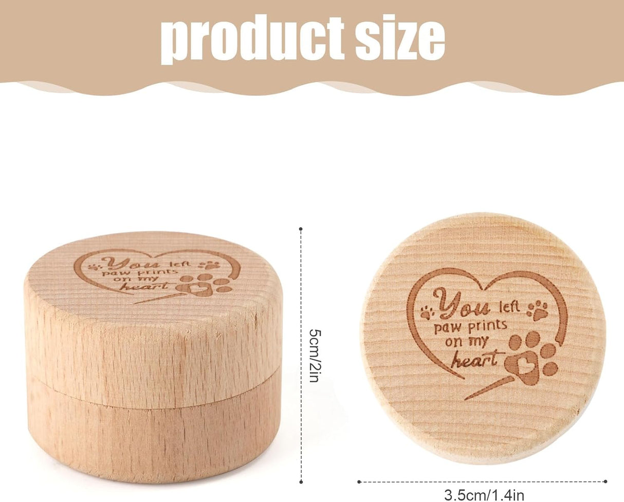 Caja de Recuerdos para Mascotas, Memoria de Madera, Corazón