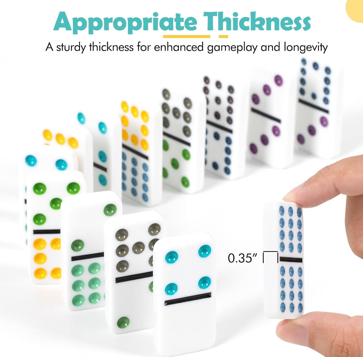 Juego de Dominó Mexicano DAILYLIFE, Doble 12, 91 Fichas