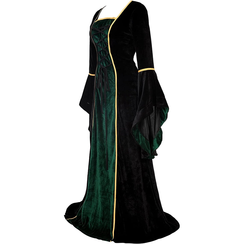 Disfraces de Vestido de época para mujer talla XL verde