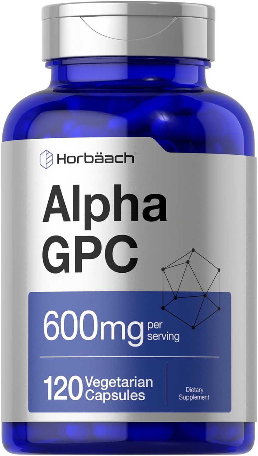 Suplemento de Colina Alpha GPC 600mg | Vegetariano y sin gluten