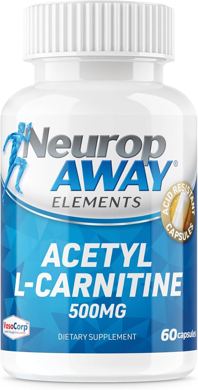 Cápsulas de Acetil L-Carnitina 500mg NeuropAWAY 60 Veggie Caps