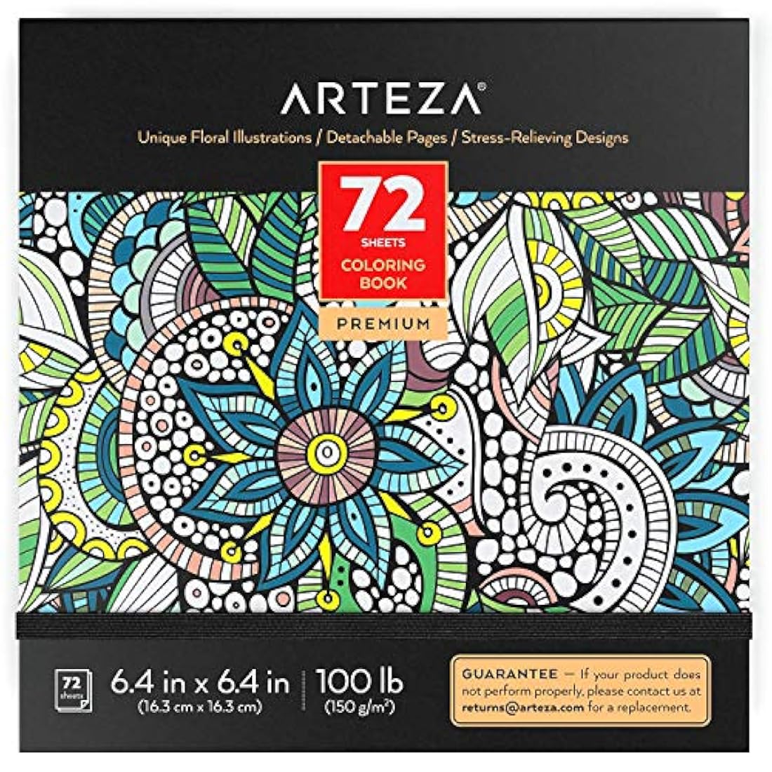 ARTEZA Libro para colorear para adultos
