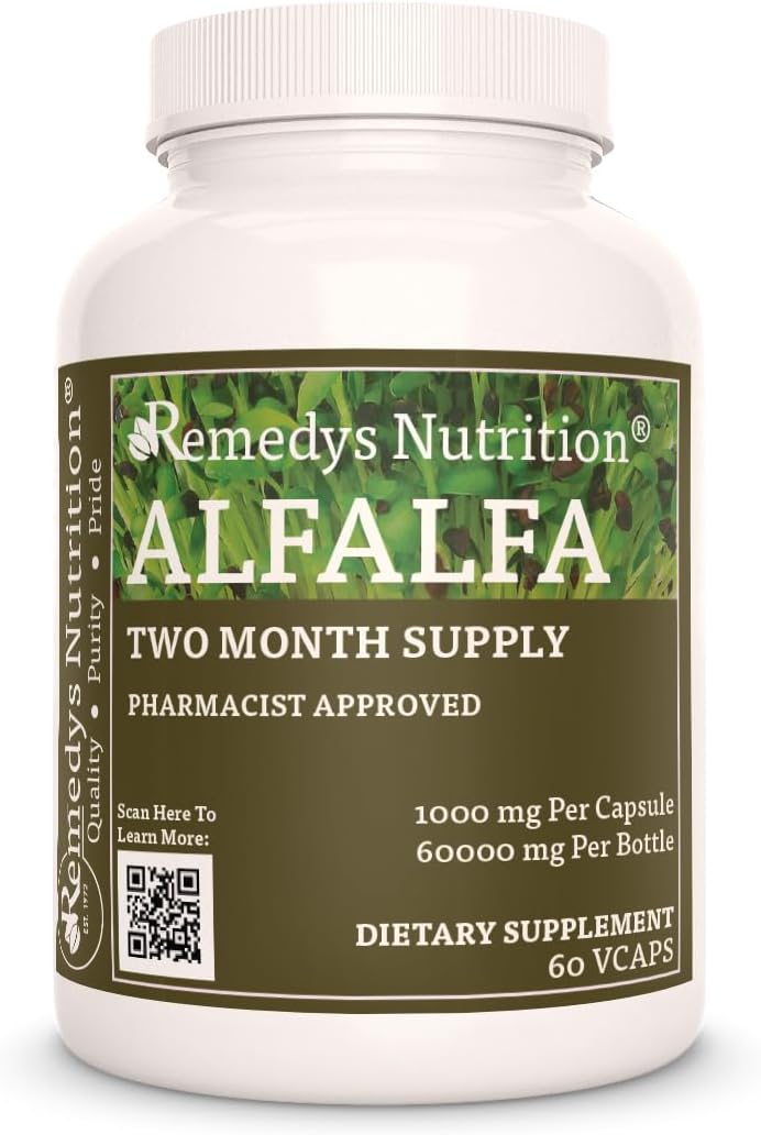 Suplemento de hierbas Extracto de alfalfa en polvo 1,000 mg