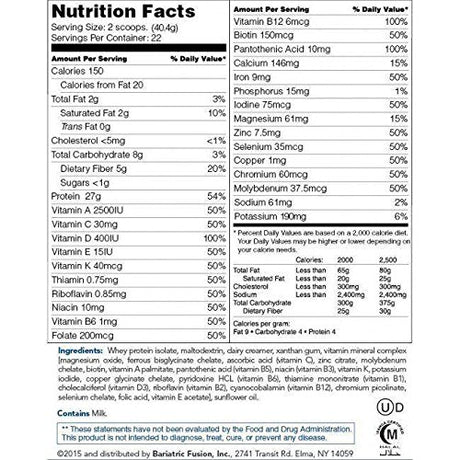 Tubo de 2 libras de proteína de reemplazo de comida