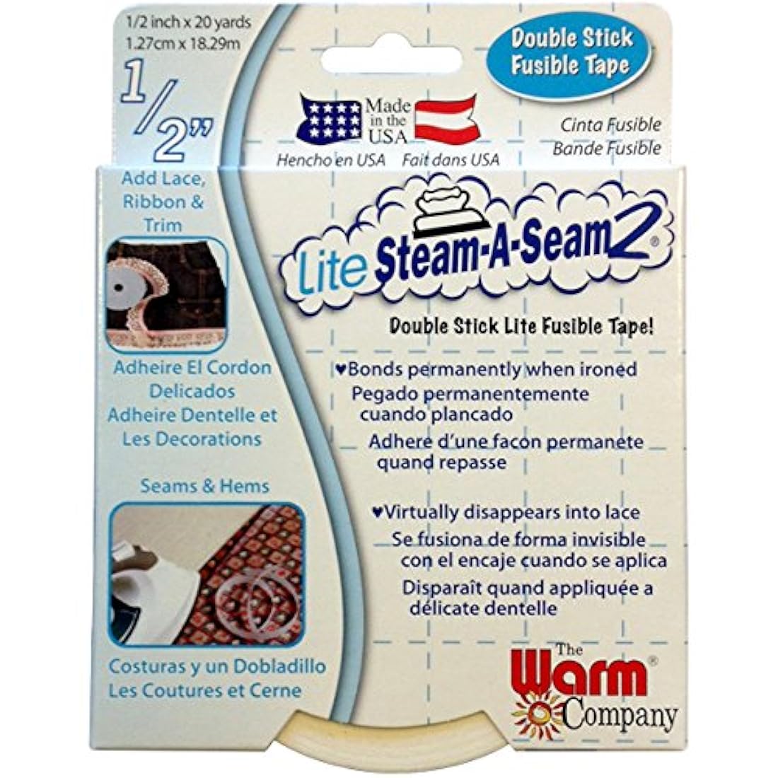Cálido Company Lite steam-a-seam 2 Doble Stick - Fusible Web