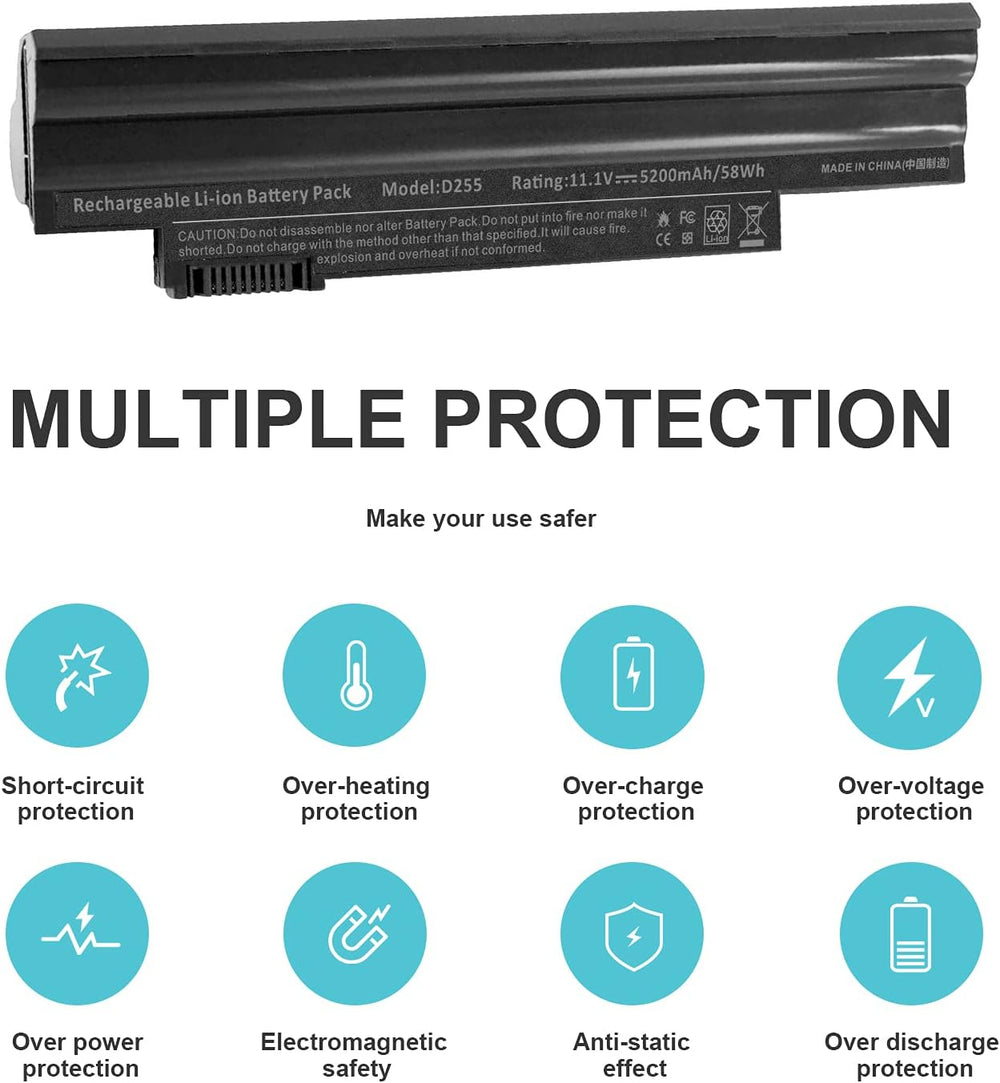 Batería AL10A31 de repuesto para laptop Acer Aspire One D255