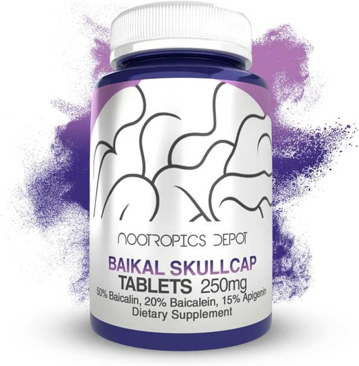 Tabletas de extracto de escutelaria Baikal 250 mg Nootropics