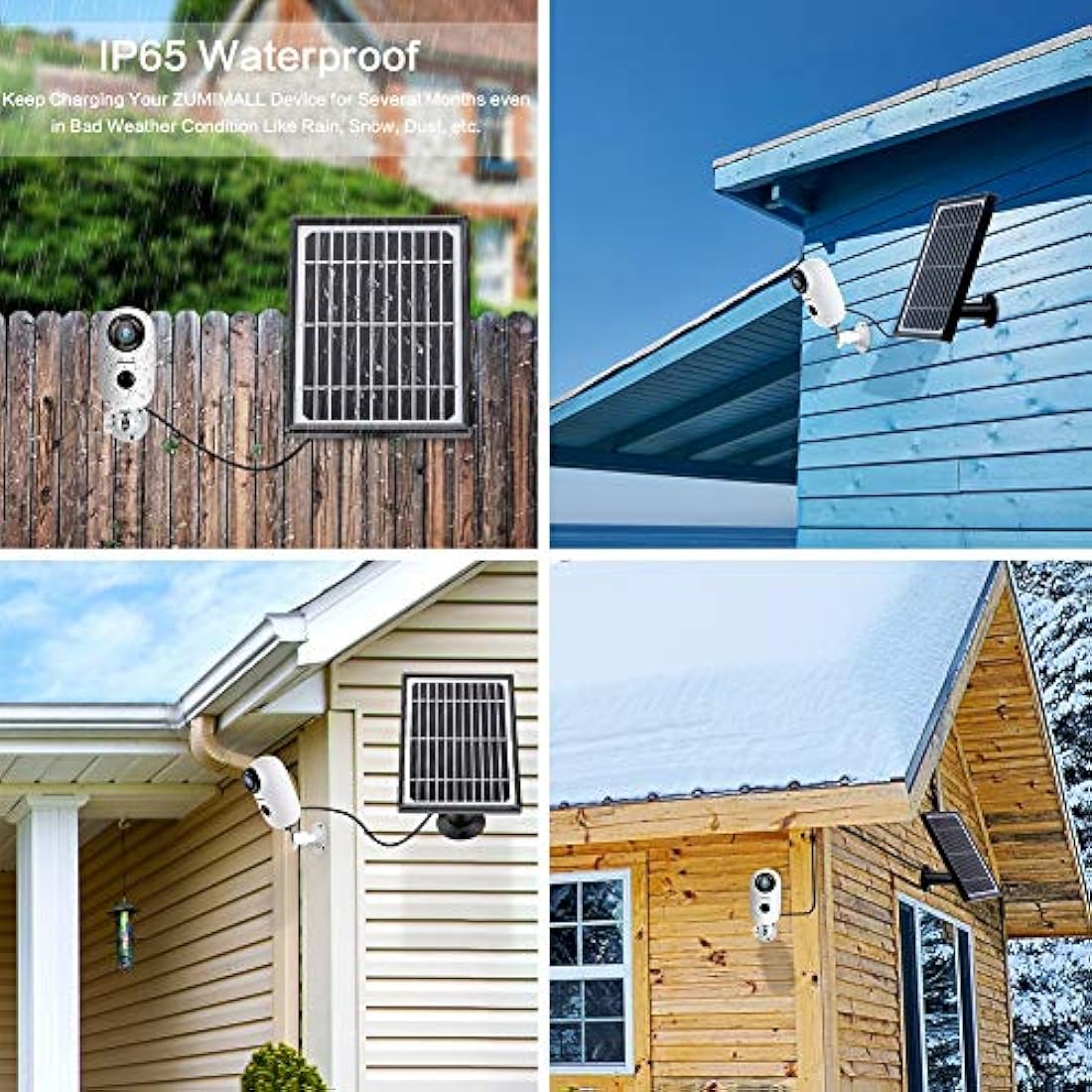 Sistema de seguridad inalámbrico de energía solar para hogar