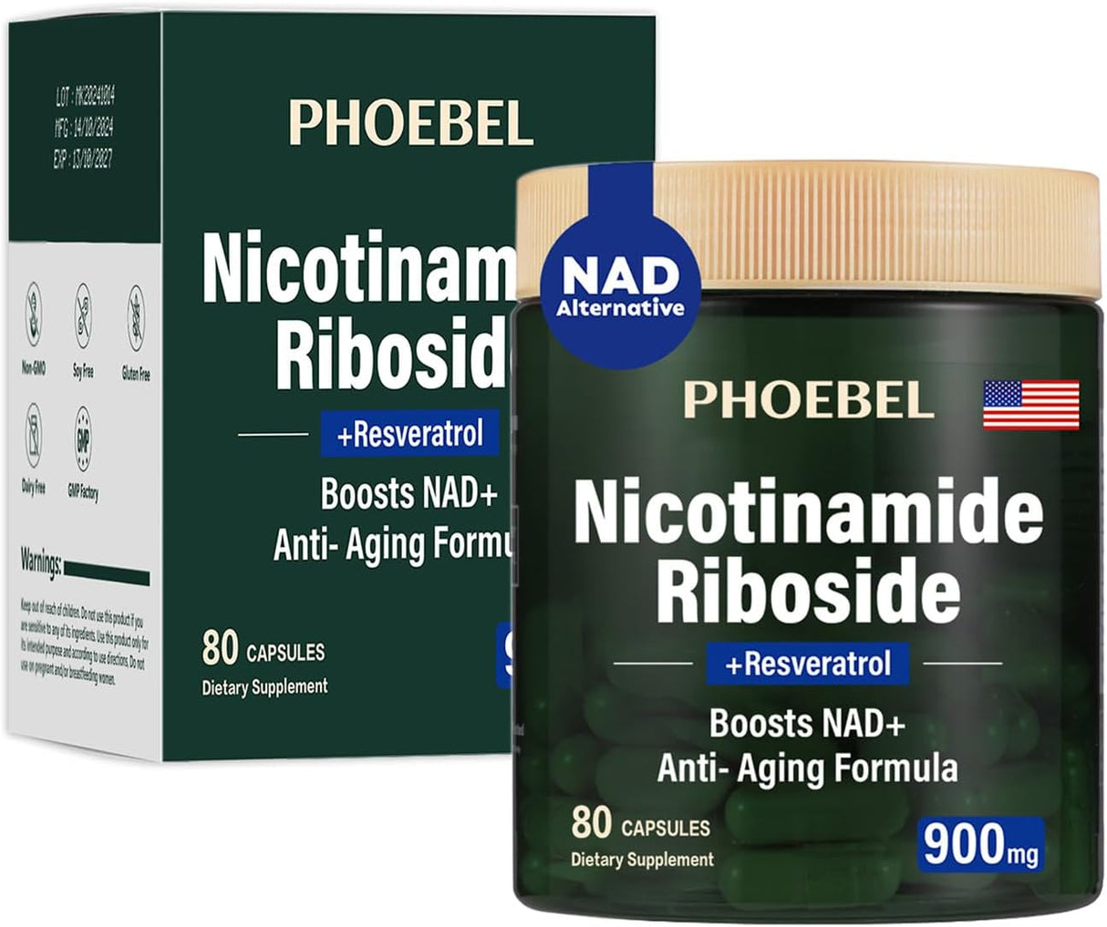Reabastecimiento NAD+ 900mg (80 cápsulas) - Suplemento Vital