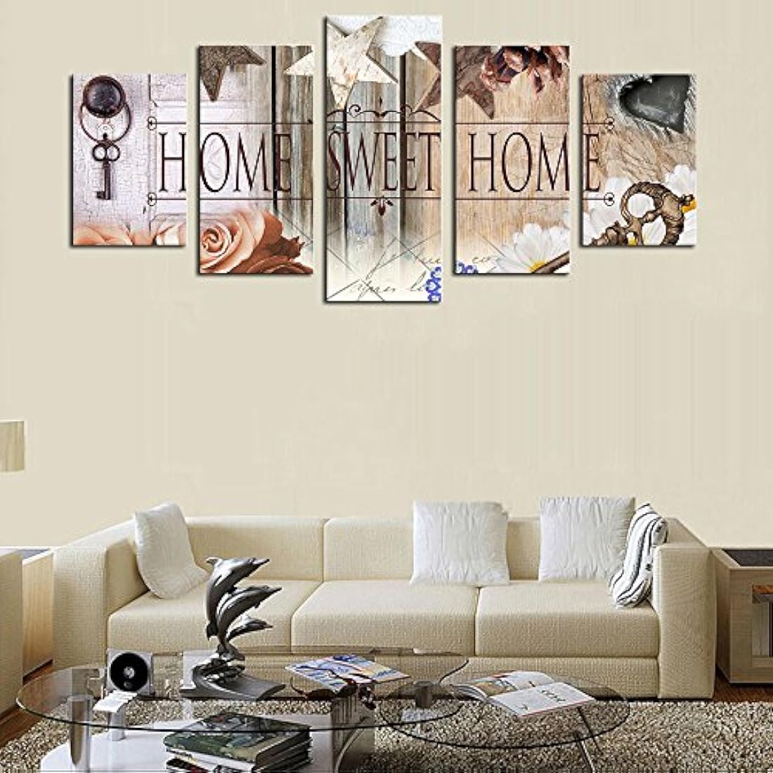 AWLXPHY - Lienzo decorativo para el hogar, 5 paneles