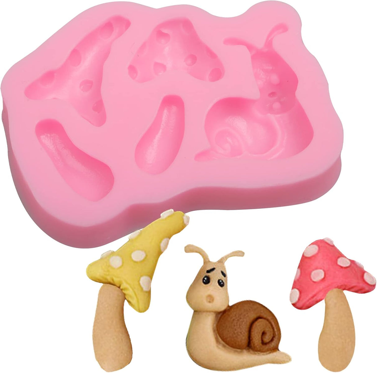 Encantado Moldes de silicona para decoración de pasteles